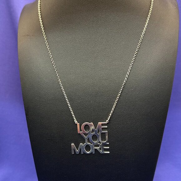 Dyadema “LOVE YOU MORE” Sterling Silver Necklace - Picture 2 of 14